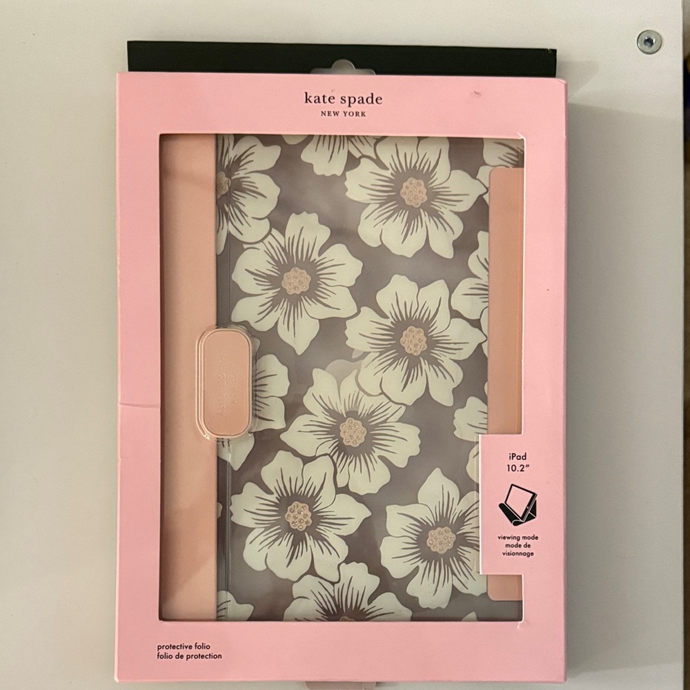 Kate Spade Floral iPad Case - Pink and Black